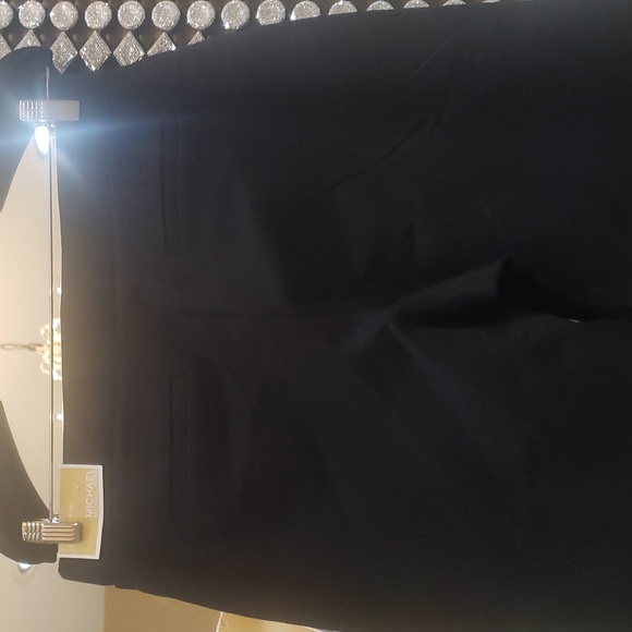 Nwt Michael Kors large pull on black pants straight legs - Picture 7 of 12